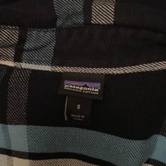 Patagonia flannel, plaid, size 8 - Picture 2 of 3